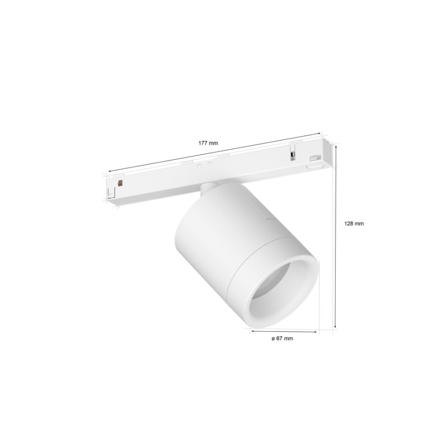 Philips - LED RGB Dimmable spotlight for rail system Hue PERIFO LED RGB/5,2W/24V 2000-6500K
