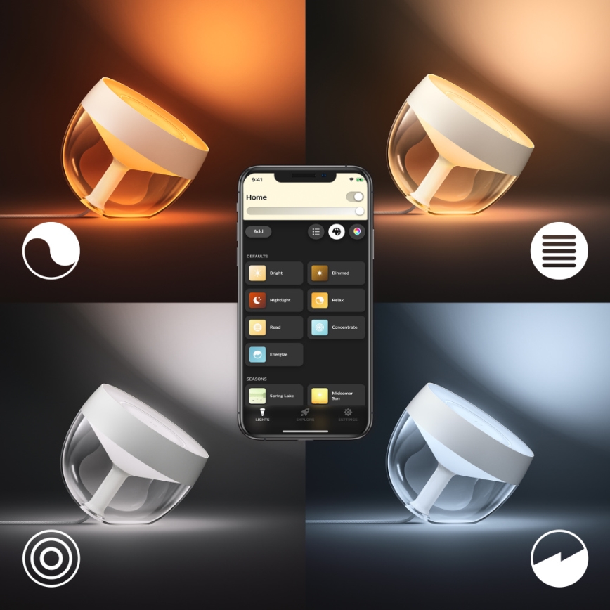 Philips - LED RGB Dimmable table lamp Hue IRIS LED/8,2W/230V 2000-6500K white
