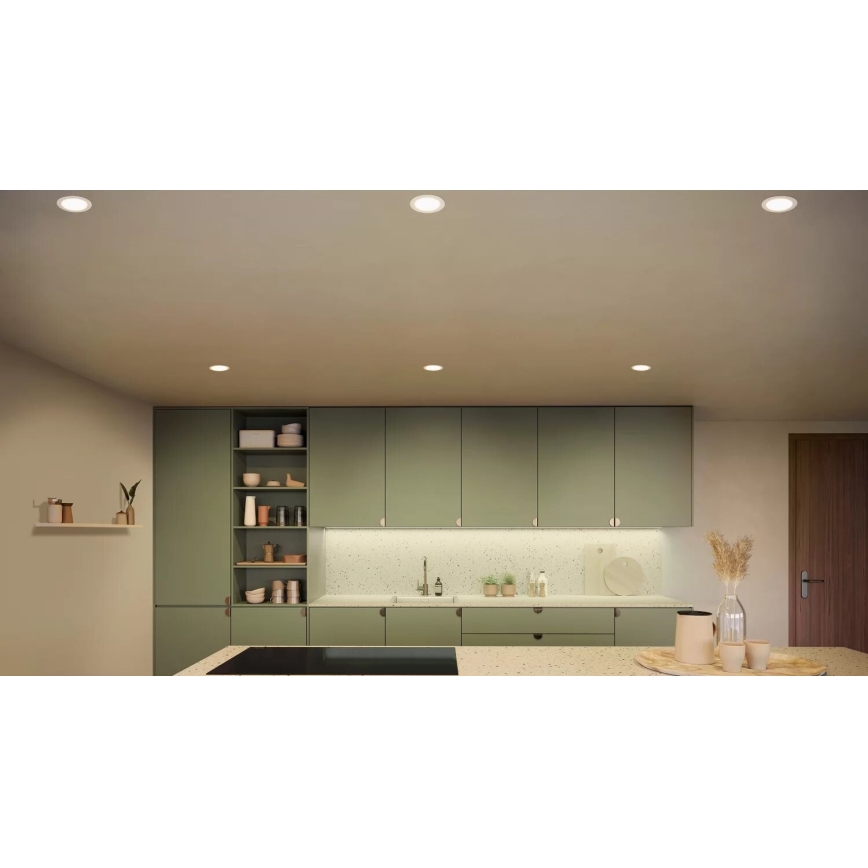 Philips - LED RGBW Dimmable bathroom recessed light Hue SLIM LED/12W/230V IP44 2200-6500K