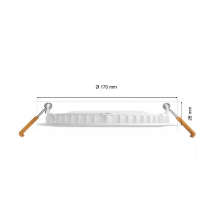 Philips - LED RGBW Dimmable bathroom recessed light Hue SLIM LED/12W/230V IP44 2200-6500K