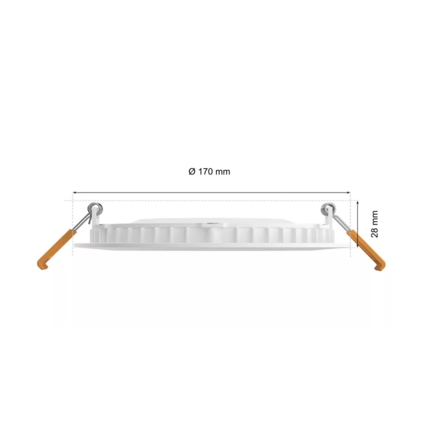 Philips - LED RGBW Dimmable bathroom recessed light Hue SLIM LED/12W/230V IP44 2200-6500K