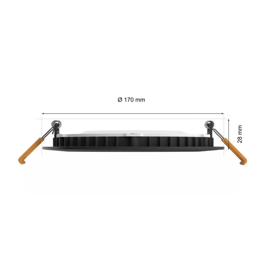Philips - LED RGBW Dimmable bathroom recessed light Hue SLIM LED/12W/230V IP44 2200-6500K