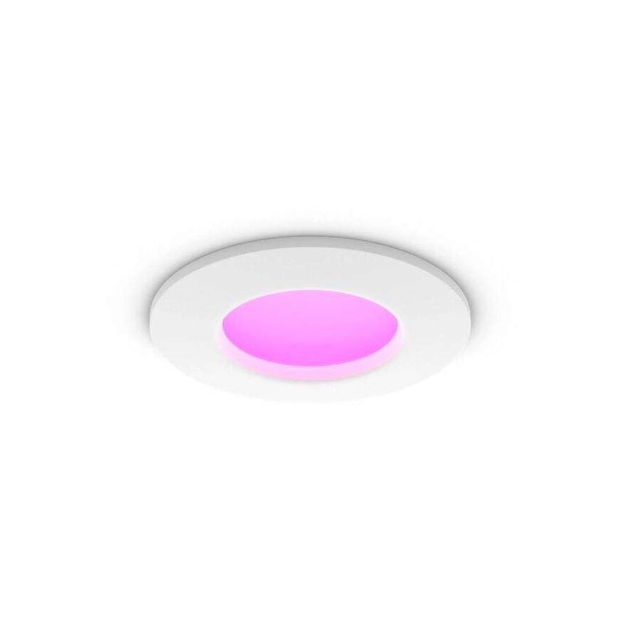Philips - LED RGBW Dimmable bathroom recessed light Hue SLIM LED/8,3W/230V 2000-6500K IP44 white