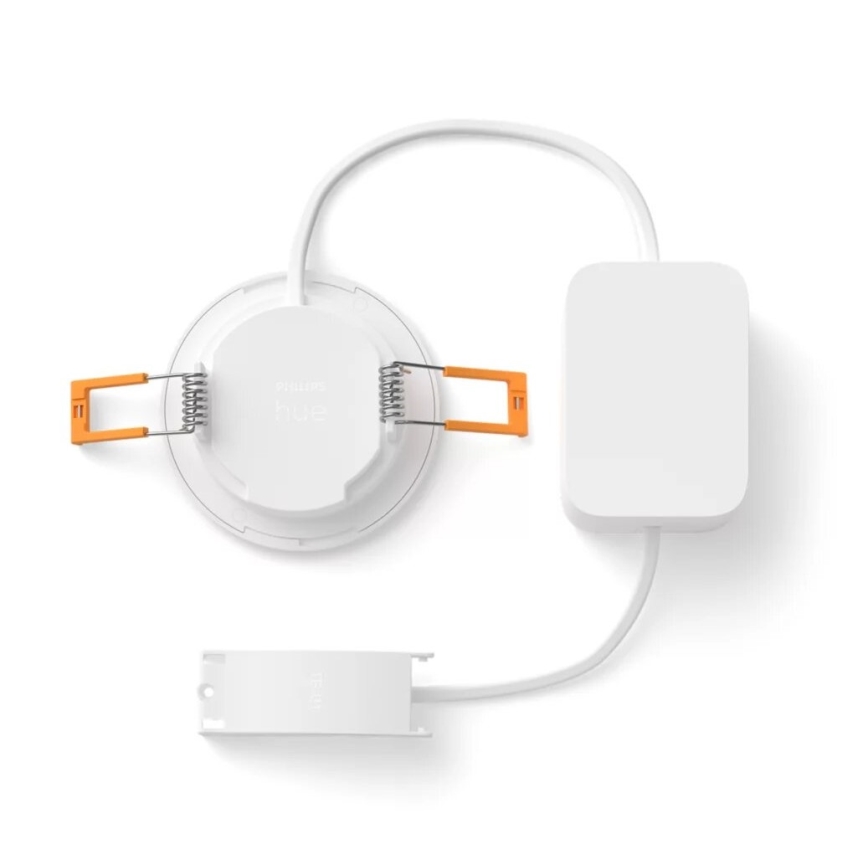 Philips - LED RGBW Dimmable bathroom recessed light Hue SLIM LED/8,3W/230V 2000-6500K IP44 white