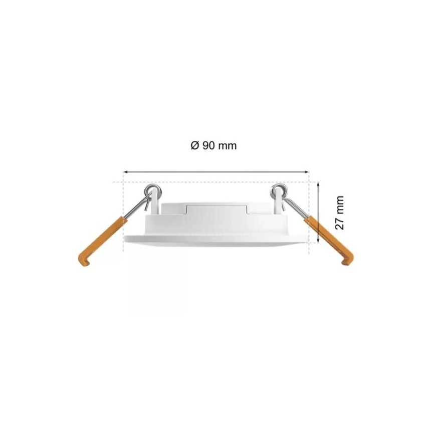Philips - LED RGBW Dimmable bathroom recessed light Hue SLIM LED/8,3W/230V 2000-6500K IP44 white