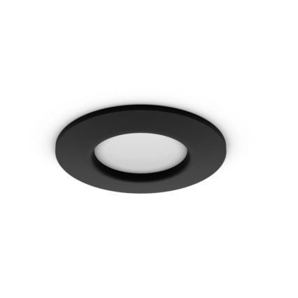 Philips - LED RGBW Dimmable bathroom recessed light Hue SLIM LED/8,3W/230V 2000-6500K IP44 black