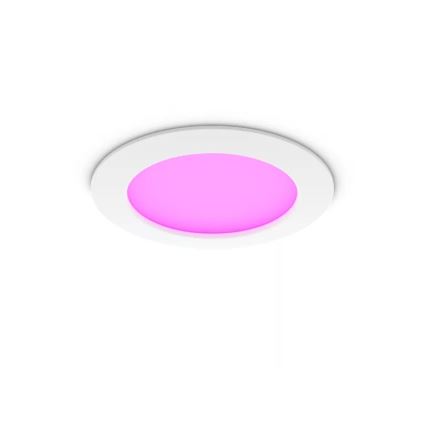 Philips - LED RGBW Dimmable Bathroom Recessed Ceiling Light Hue SLIM LED/12W/230V 1000-20000K White IP44