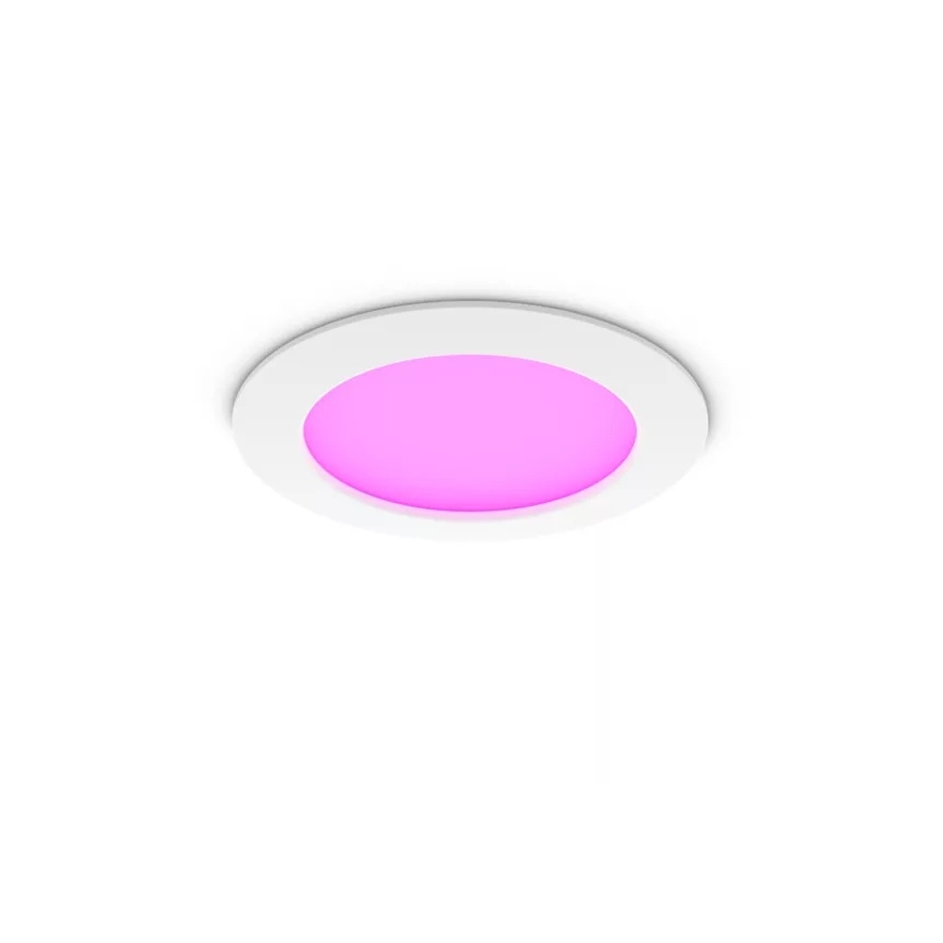 Philips - LED RGBW Dimmable Bathroom Recessed Ceiling Light Hue SLIM LED/12W/230V 1000-20000K White IP44
