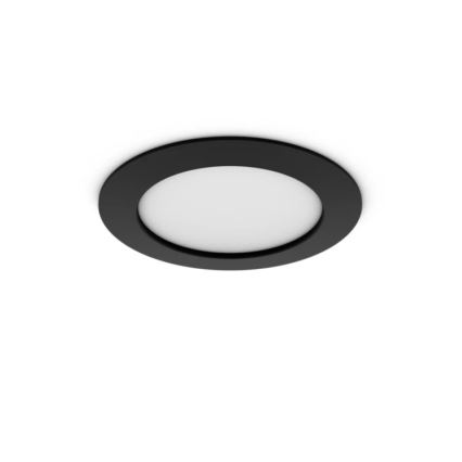 Philips Hue SLIM LED RGBW Dimmable Bathroom Recessed Downlight, 12W/230V, 1000-20000K, Black, IP44