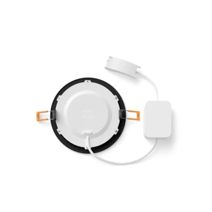 Philips Hue SLIM LED RGBW Dimmable Bathroom Recessed Downlight, 12W/230V, 1000-20000K, Black, IP44