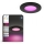 Philips - LED RGBW Dimmable Bathroom Recessed Downlight Hue SLIM LED/8,3W/230V 1000-20000K Black P44