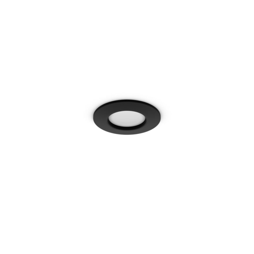 Philips - LED RGBW Dimmable Bathroom Recessed Downlight Hue SLIM LED/8,3W/230V 1000-20000K Black P44