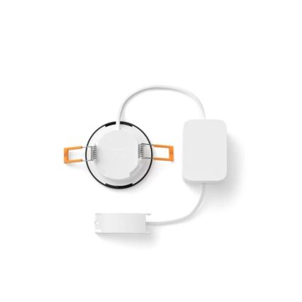 Philips - LED RGBW Dimmable Bathroom Recessed Downlight Hue SLIM LED/8,3W/230V 1000-20000K Black P44