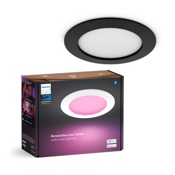 Philips - LED RGBW Dimmable bathroom recessed light Hue SLIM LED/12W/230V IP44 2200-6500K