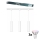 Philips - LED RGBW Dimmable Cable Pendant for EASYLINK HUE Track System, 3× GU10 / 4.7W / 230V, 2200–6500K, 1 m, White
