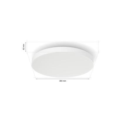 Philips - LED RGBW Dimmable ceiling light Hue DATURA LED/48W/230V 2000-6500K