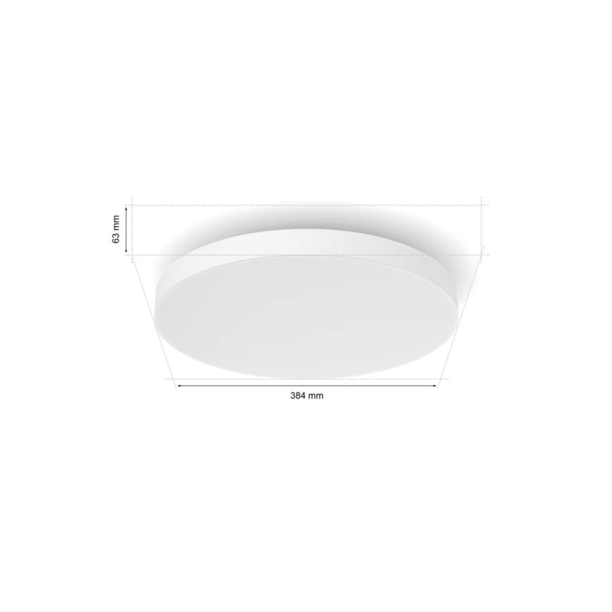 Philips - LED RGBW Dimmable ceiling light Hue DATURA LED/48W/230V 2000-6500K