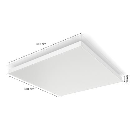 Philips - LED RGBW Dimmable ceiling light Hue DATURA LED/67W/230V 2000-6500K