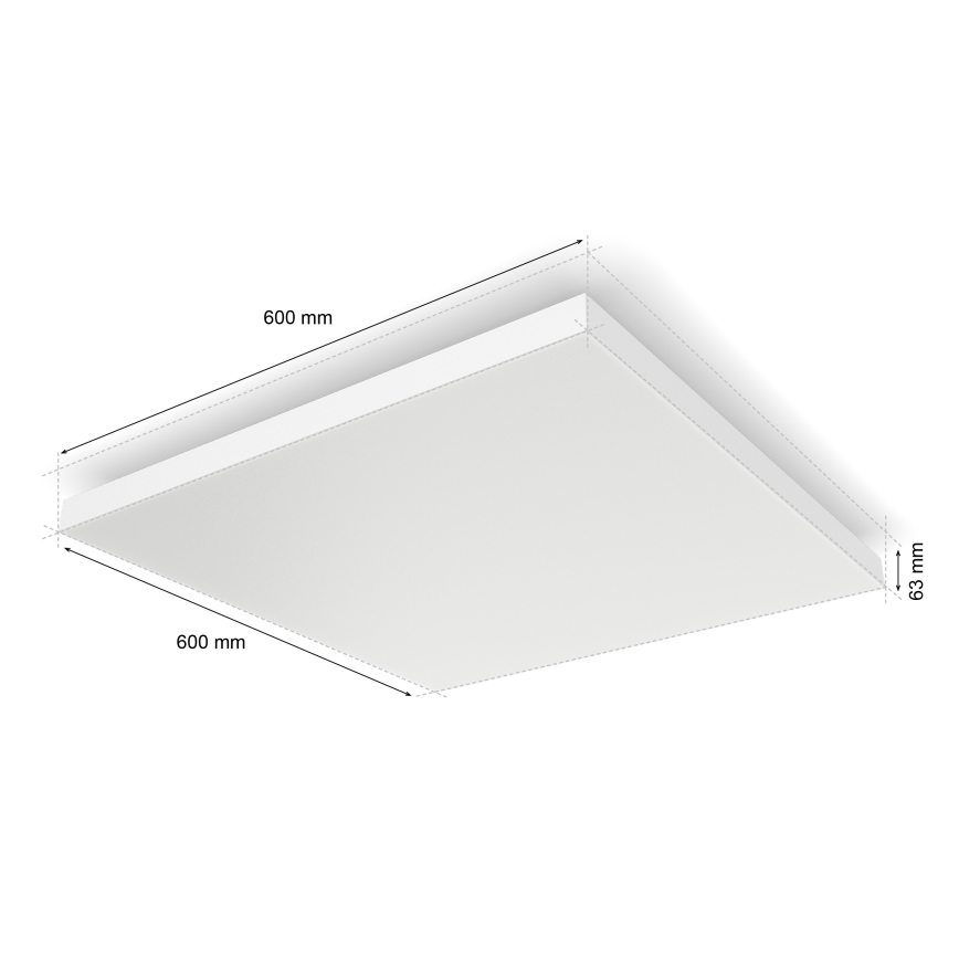 Philips - LED RGBW Dimmable ceiling light Hue DATURA LED/67W/230V 2000-6500K