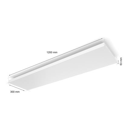 Philips - LED RGBW Dimmable ceiling light Hue DATURA LED/67W/230V 2000-6500K