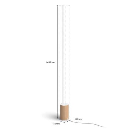 Philips - LED RGBW Dimmable floor lamp Hue SIGNE LED/29W/230V 2000-6500K beige