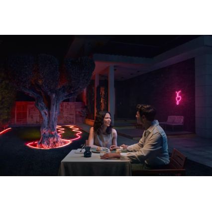 Philips - Hue NEON 5m RGBW Dimmable Outdoor LED Strip 30W/230V 2200-6500K IP67