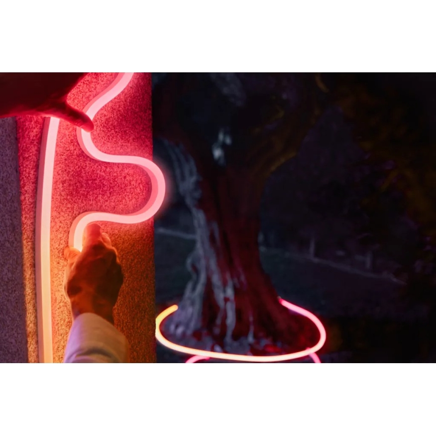 Philips - Hue NEON 5m RGBW Dimmable Outdoor LED Strip 30W/230V 2200-6500K IP67