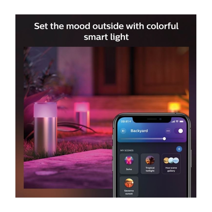 Philips - LED RGBW Dimmable outdoor lamp Hue CALLA LED/8W/230V IP44