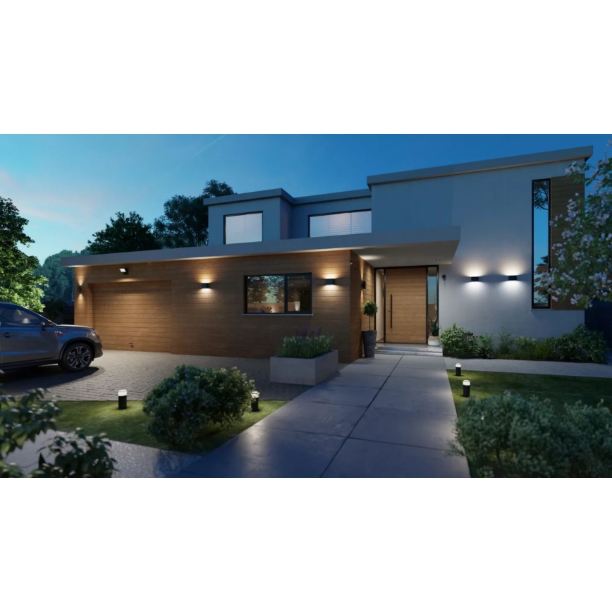 Philips - LED RGBW Dimmable outdoor wall light Hue DYMERA 2xLED/10,2W/230V 2000-6500K IP44