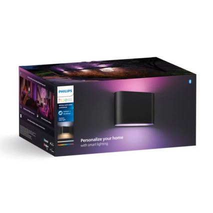 Philips - LED RGBW Dimmable outdoor wall light Hue DYMERA 2xLED/10,2W/230V 2000-6500K IP44
