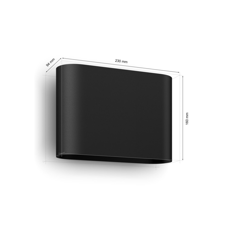 Philips - LED RGBW Dimmable outdoor wall light Hue DYMERA 2xLED/10,2W/230V 2000-6500K IP44