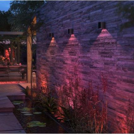 Philips - LED RGBW Dimmable outdoor wall light Hue RESONATE LED/8W/230V 2000–6500K IP44