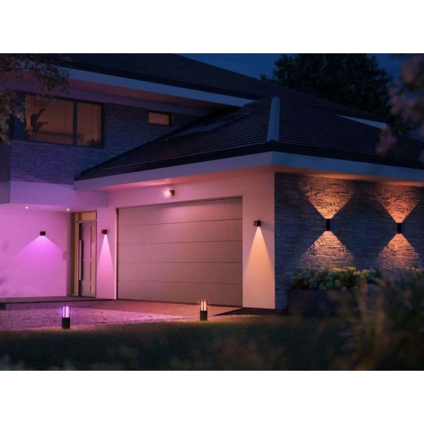 Philips - LED RGBW Dimmable outdoor wall light Hue RESONATE LED/8W/230V 2000–6500K IP44