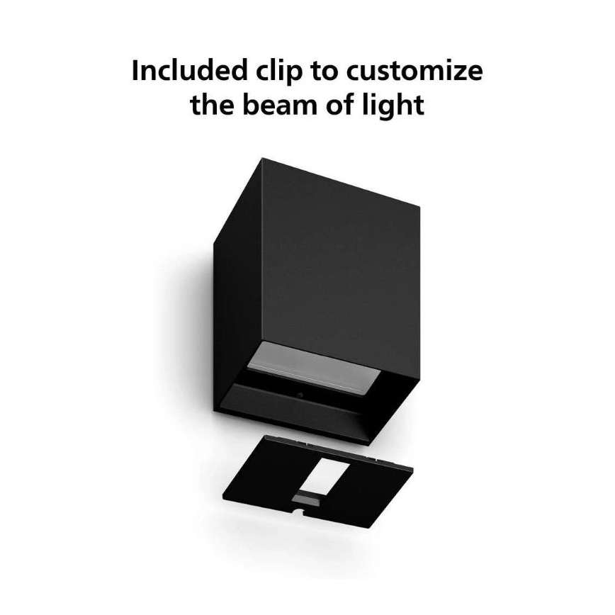 Philips - LED RGBW Dimmable outdoor wall light Hue RESONATE LED/8W/230V 2000–6500K IP44