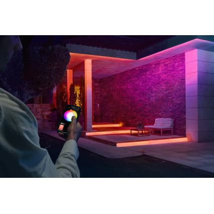 Philips - LED RGBW Dimmable Outdoor LED Strip Hue FLUX 10m LED/30W/230V 2200-6500K IP67