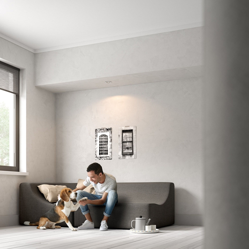 Philips - LED RGBW Dimmable recessed downlight DONEGAL 1xGU10/4,8W/230V + remote control