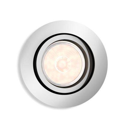 Philips - LED RGBW Dimmable recessed downlight DONEGAL 1xGU10/4,8W/230V + remote control