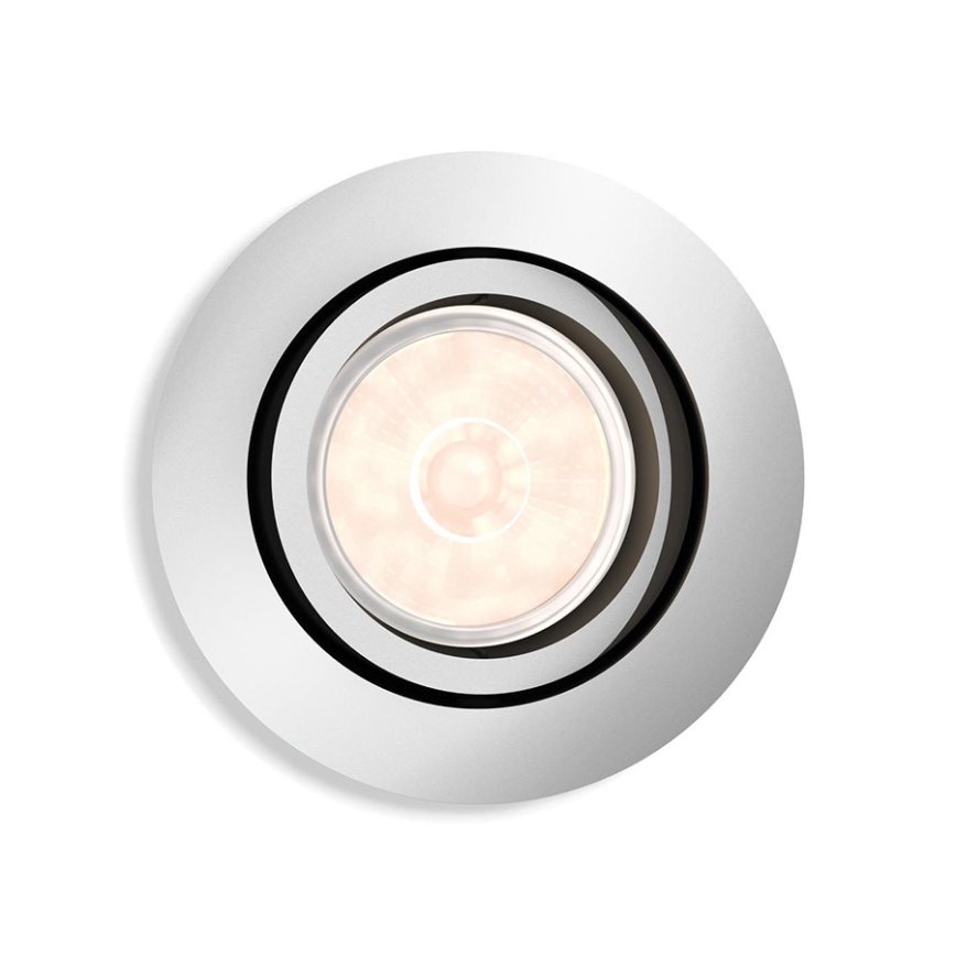 Philips - LED RGBW Dimmable recessed downlight DONEGAL 1xGU10/4,8W/230V + remote control