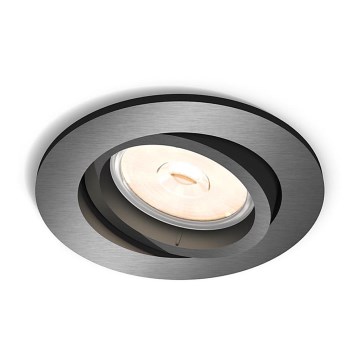Philips - LED RGBW Dimmable recessed downlight DONEGAL 1xGU10/4.8W/230V + remote control