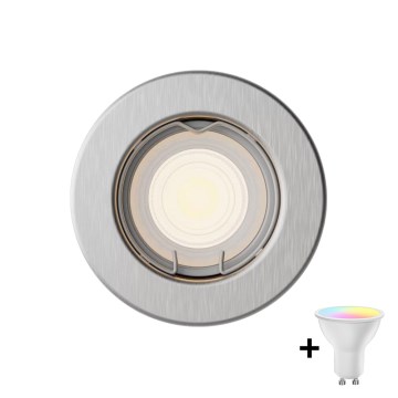 Philips - LED RGBW Dimmable Recessed Downlight PERIDOT 1xGU10/6,5W/230V 2700-6500K silver