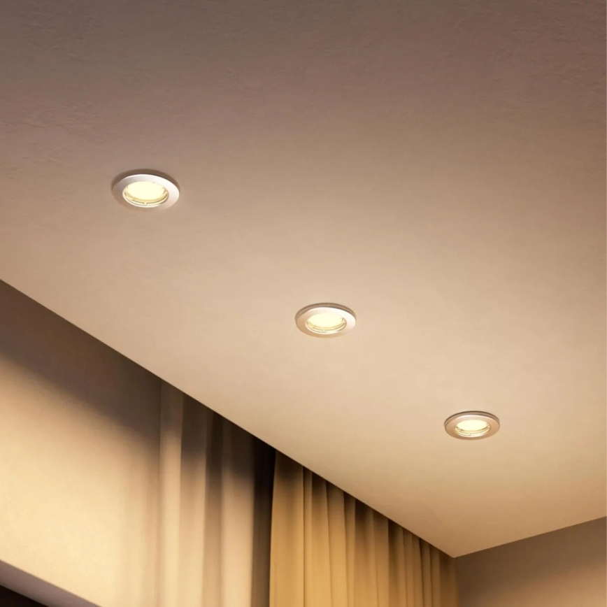 Philips - LED RGBW Dimmable Recessed Downlight PERIDOT 1xGU10/6,5W/230V 2700-6500K silver
