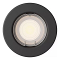 Philips - LED RGBW Dimmable recessed downlight PERIDOT 1xGU10/6W/230V black + remote control