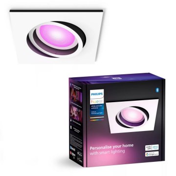 Philips - LED RGBW Dimmable recessed light Hue CENTURA 1xGU10/4,2W/230V 2000-6500K