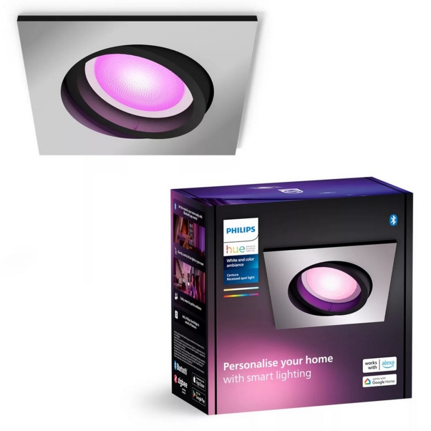 Philips - LED RGBW Dimmable recessed light Hue CENTURA 1xGU10/4,2W/230V 2000-6500K