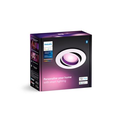 Philips - LED RGBW Dimmable recessed light Hue CENTURA 1xGU10/4,2W/230V 2000-6500K