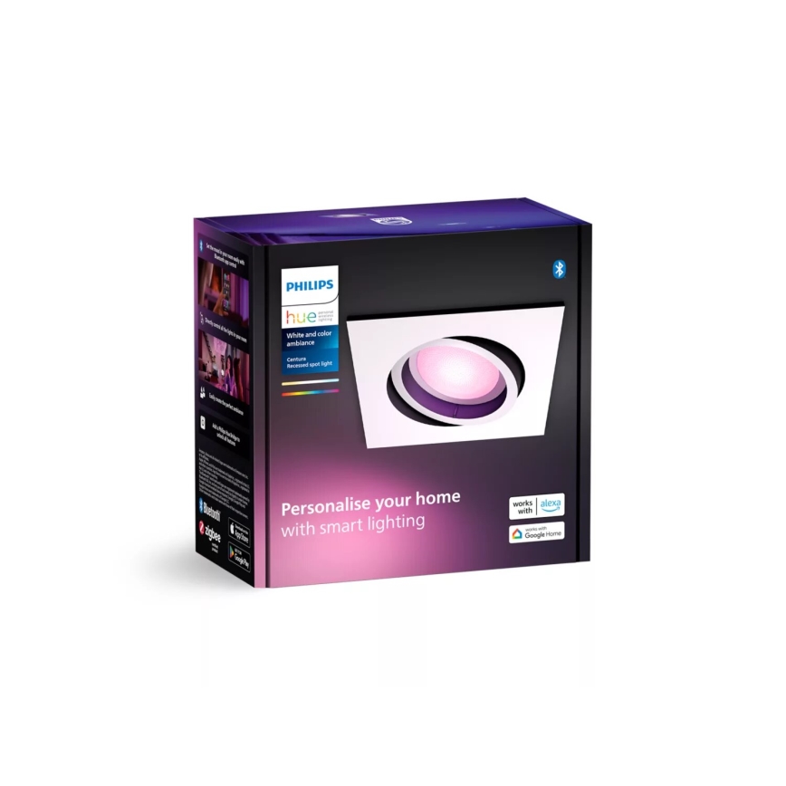 Philips - LED RGBW Dimmable recessed light Hue CENTURA 1xGU10/4,2W/230V 2000-6500K