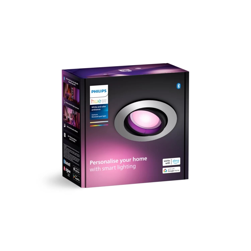 Philips - LED RGBW Dimmable recessed light Hue CENTURA 1xGU10/4,2W/230V 2000-6500K