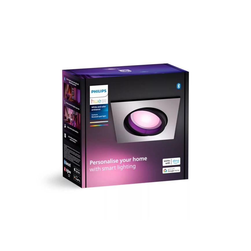 Philips - LED RGBW Dimmable recessed light Hue CENTURA 1xGU10/4,2W/230V 2000-6500K