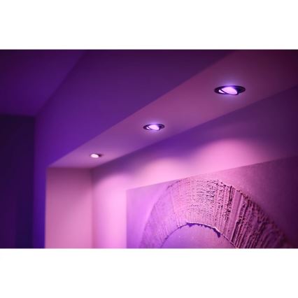 Philips - LED RGBW Dimmable recessed light Hue CENTURA 1xGU10/4,2W/230V 2000-6500K