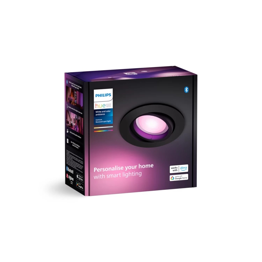 Philips - LED RGBW Dimmable recessed light Hue CENTURA 1xGU10/4,2W/230V 2000-6500K